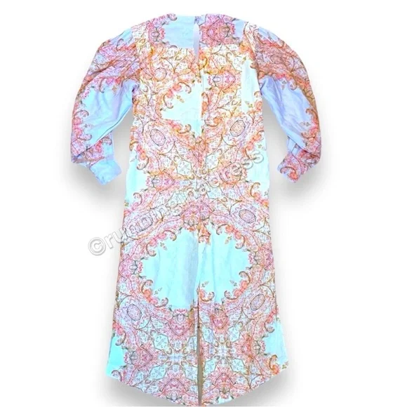 NWOT Free People Blooming Fields Ballon Sleeve Jumpsuit In Floral Combo Small